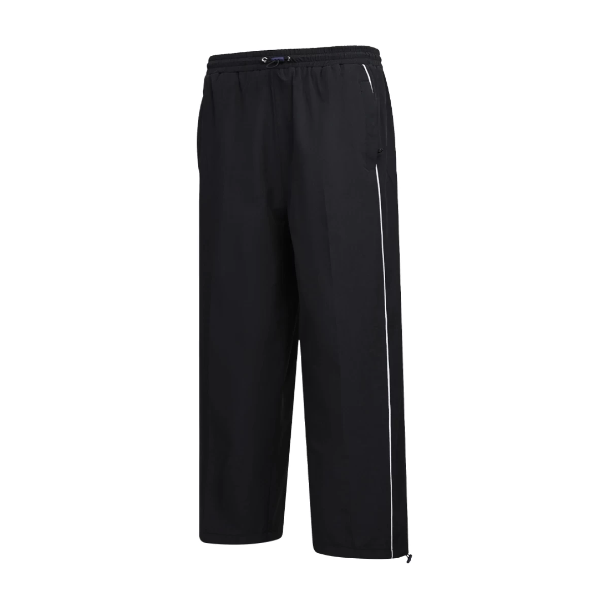 KTM CTY Baggy Track Pants – Black Relaxed Fit Streetwear Trousers with White Side Piping 0