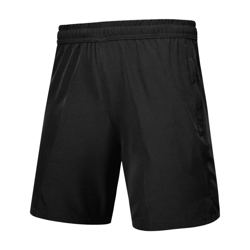 Detail shot of a man wearing comfortable grey-blue KTM CTY Aerfofit half pants, shorts, featuring a secure zip pocket and small side slits at the hem for ease of movement 0