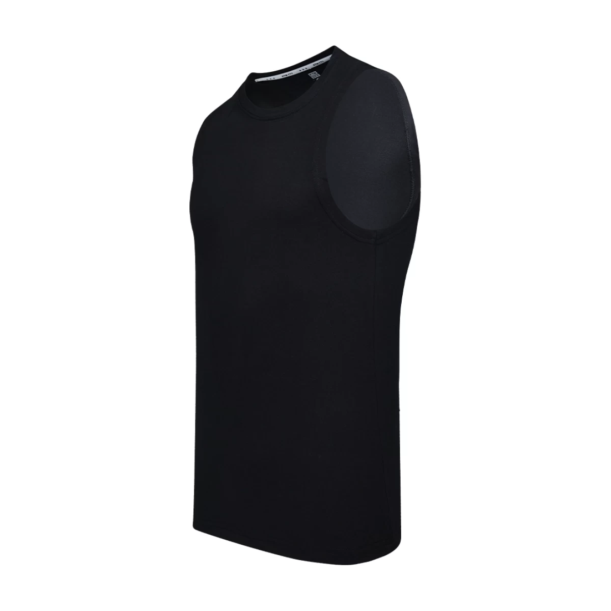 A female model in a black tank top and a male model in a brown tank top wearing the unisex KTM CTY Aerolite Tanktop, styled with sunglasses for a casual summer activewear look. 1