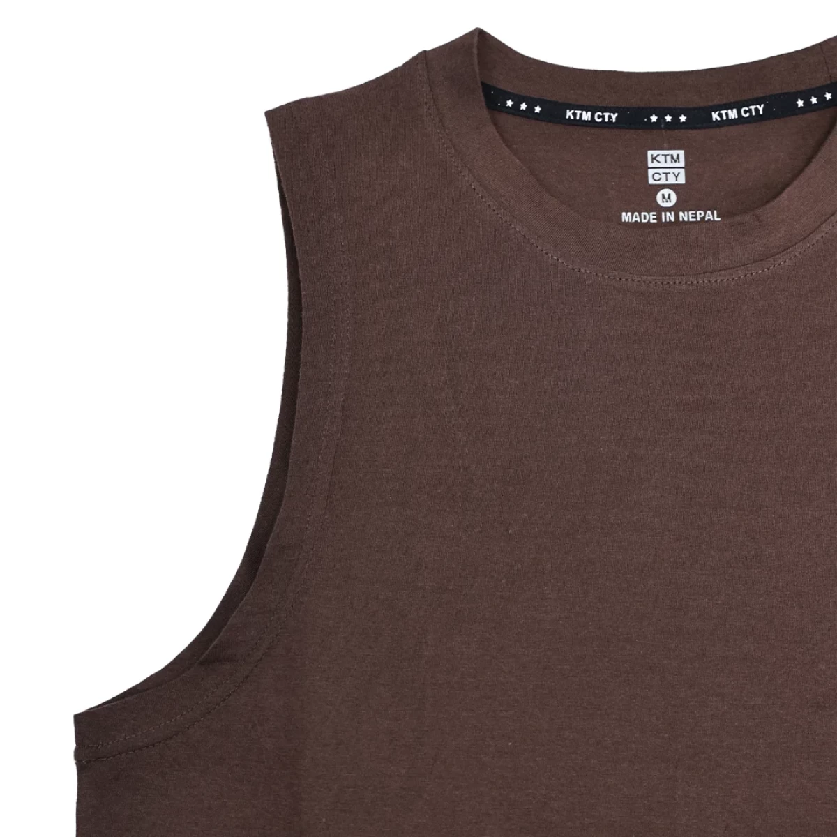 A female model in a black tank top and a male model in a brown tank top wearing the unisex KTM CTY Aerolite Tanktop, styled with sunglasses for a casual summer activewear look. 6