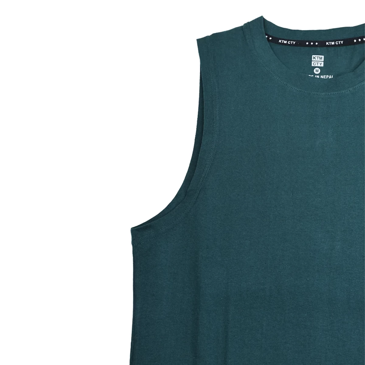 A female model in a black tank top and a male model in a brown tank top wearing the unisex KTM CTY Aerolite Tanktop, styled with sunglasses for a casual summer activewear look. 10