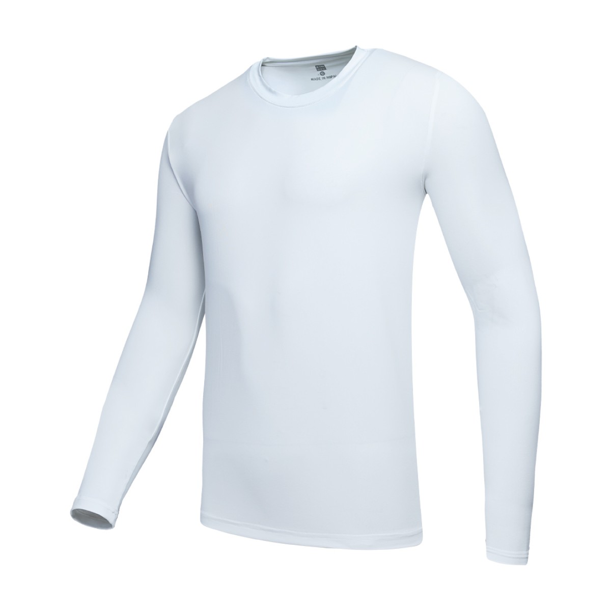 A solid white KTM CTY Classic Long Sleeve Crew neck t-shirt featuring a clean, minimalist fit, designed as lightweight and breathable summer wear. 2