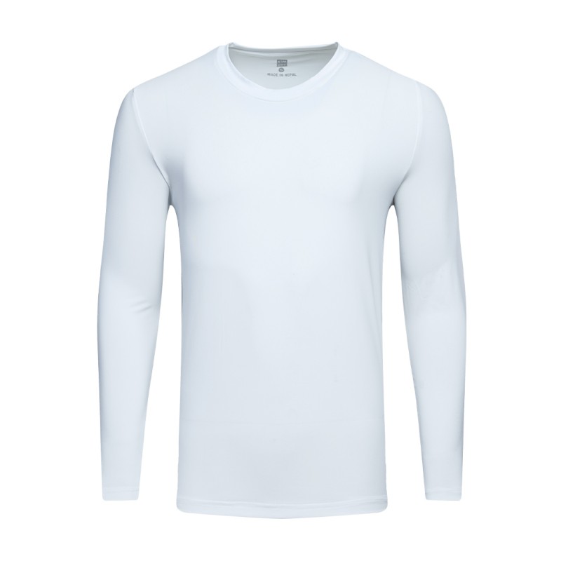 A solid white KTM CTY Classic Long Sleeve Crew neck t-shirt featuring a clean, minimalist fit, designed as lightweight and breathable summer wear. 1