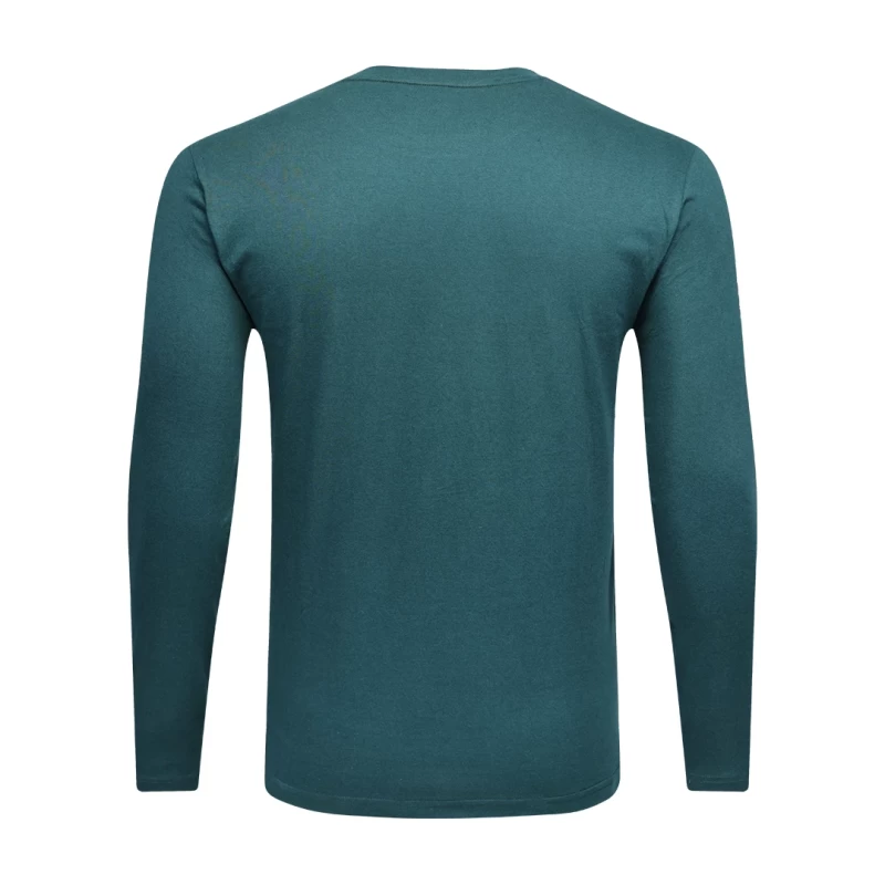 A female model wearing a light grey KTM CTY Core Flex Full Sleeve t-shirt and a male model in the background wearing a dark green version, both styled casually with sunglasses 3