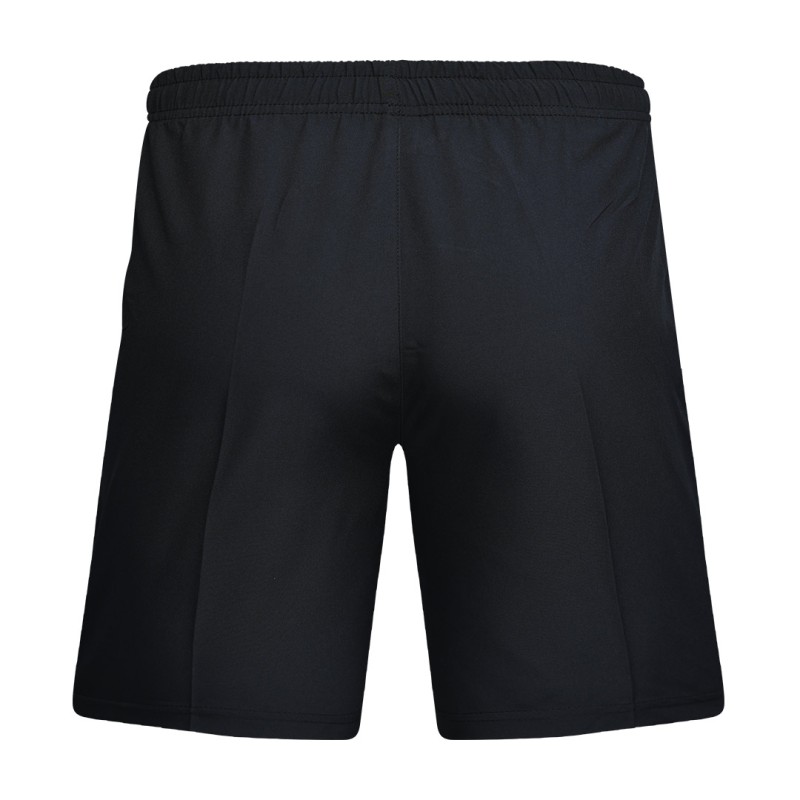 a pair of black KTM CTY Kinetic Training Shorts featuring an elastic waistband and a subtle grey geometric graphic design on the left thigh, designed for summer activewear 0