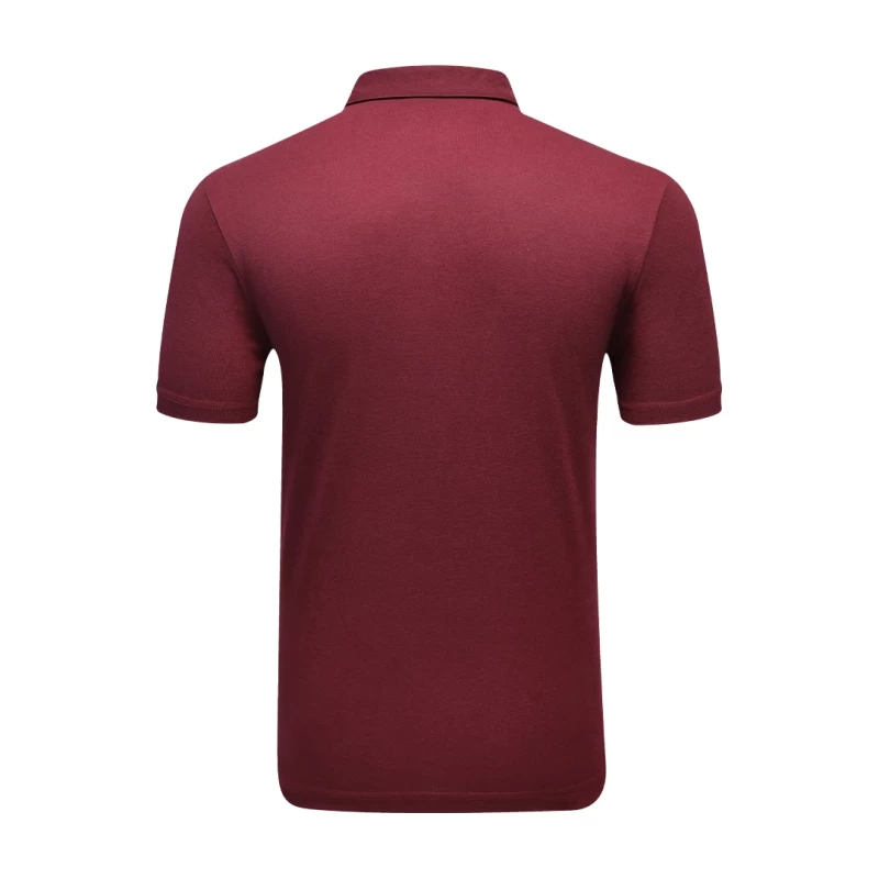A male and female model wearing matching maroon KTM CTY polo tshirts and sunglasses, standing confidently against a white background. The female model is resting her arm on the male model's shoulder 1
