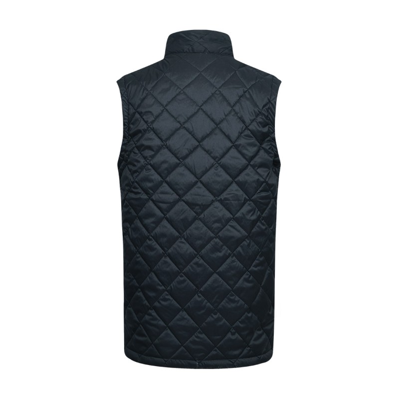 KTMCTY Black Quilted Half Jacket with High Collar and Full Zip Front for Winter Wear 1