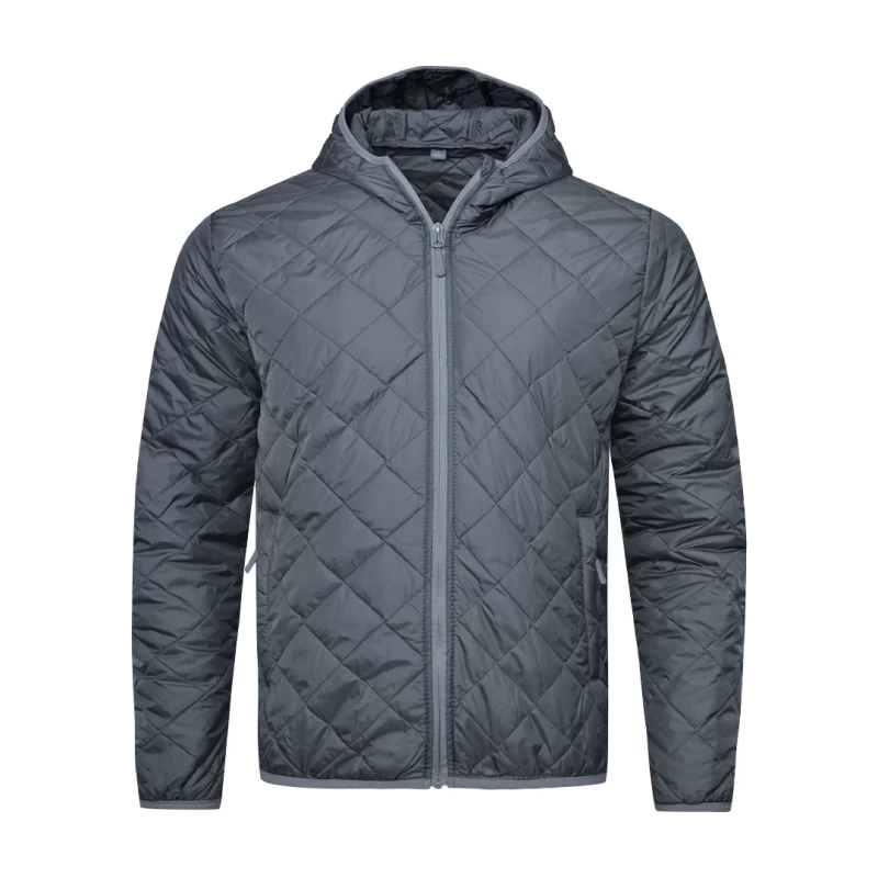 Quilted Polyfiber Hoodie Jacket | Winter Wear