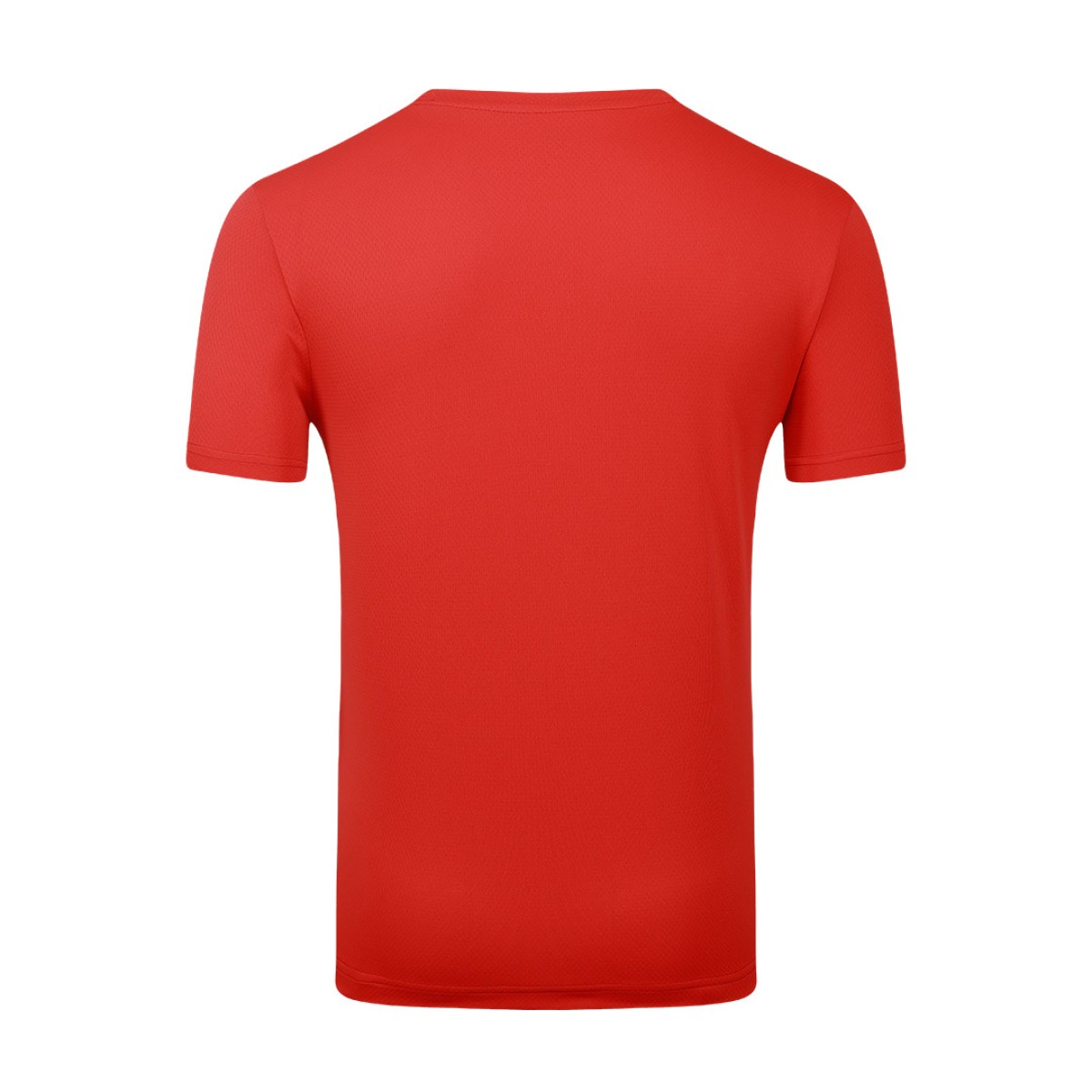 A vibrant red Unisex Half Sleeve crew neck t-shirt featuring a standard fit and a completely blank, solid color design for versatile casual styling. 5