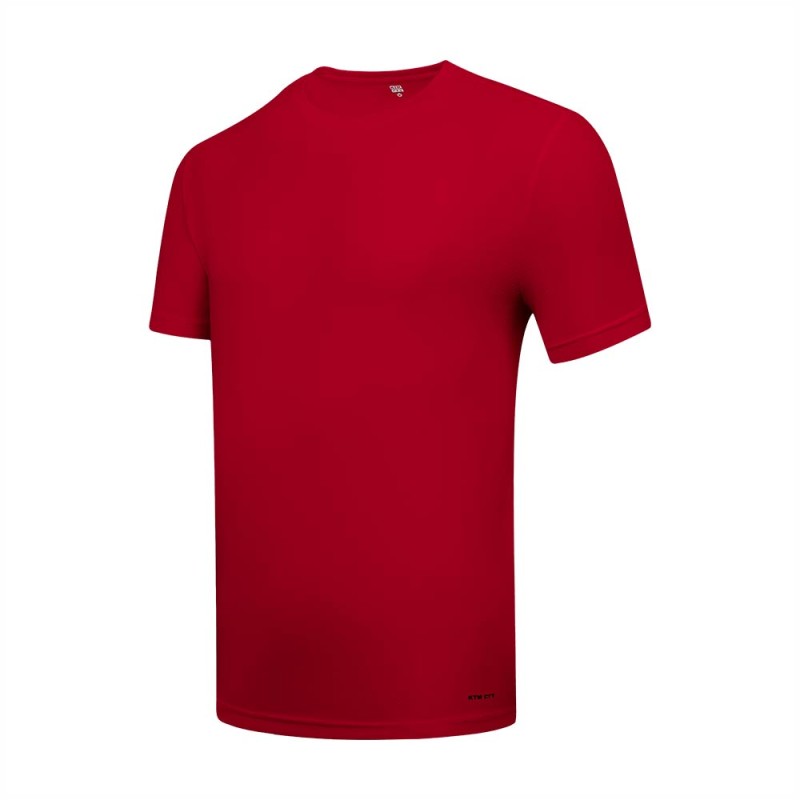 A solid white KTM CTY Unisex Half Sleeve crew neck t-shirt featuring a clean, minimalist design with a small discreet logo on the bottom hem. 5