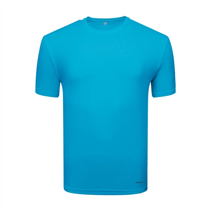 A solid white KTM CTY Unisex Half Sleeve crew neck t-shirt featuring a clean, minimalist design with a small discreet logo on the bottom hem. 2