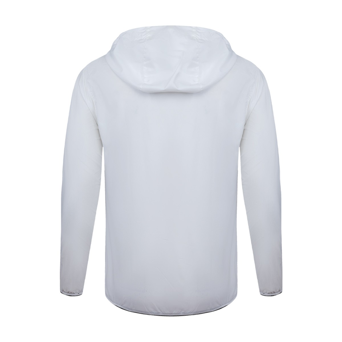 Front view of the red KTM CTY lightweight Unisex Summer Wear Windcheater, windbreaker Jacket with black zipper details, worn by a male model 2