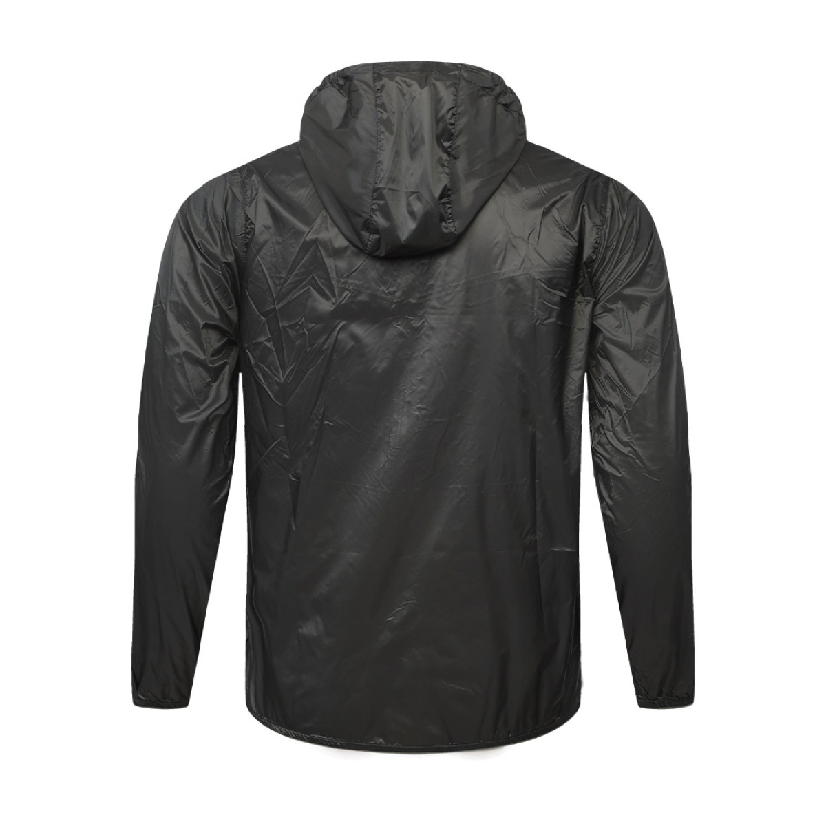 Front view of the red KTM CTY lightweight Unisex Summer Wear Windcheater, windbreaker Jacket with black zipper details, worn by a male model 5